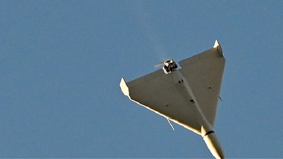 Russian drone hits office building in Kyiv's Holosiivskyi district