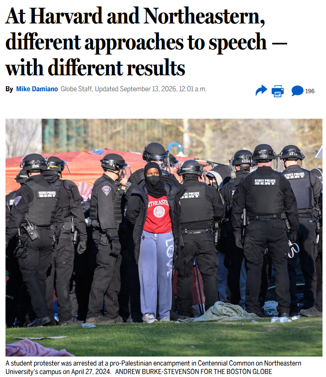 Boston Globe Praised Harvard for Suppressing Free Speech to Save It