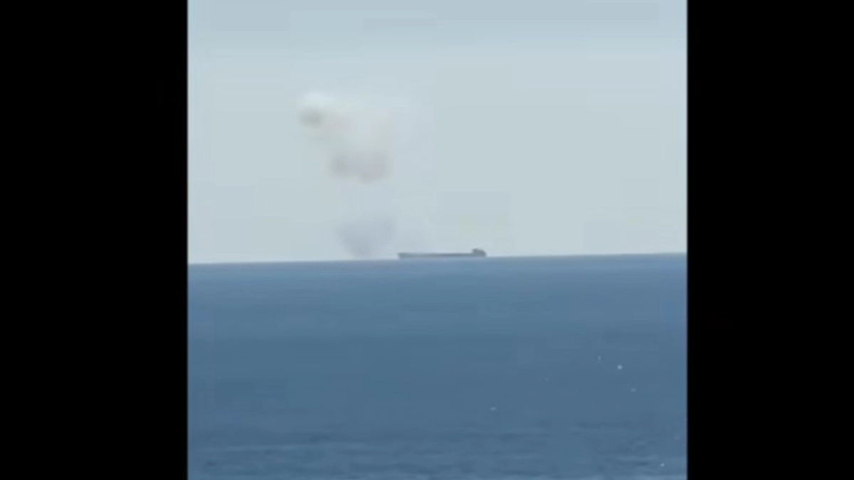 Two killed in incident involving vessel carrying Ukrainian grain near Romania – video