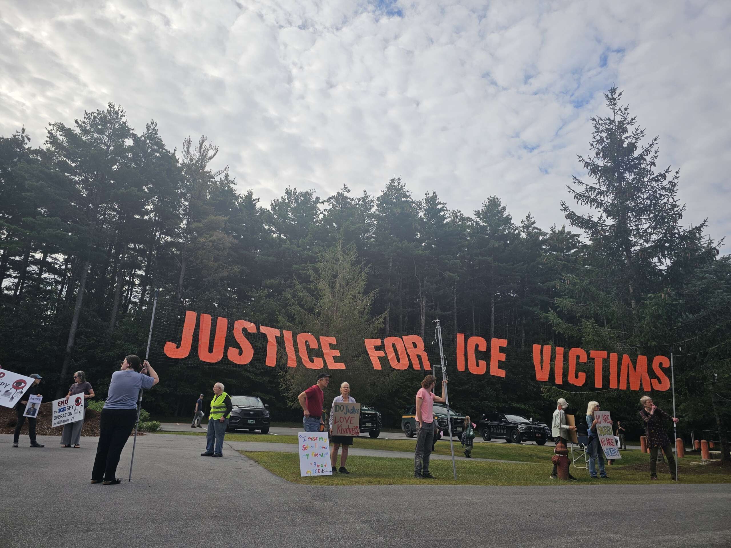 Activists Target What They Call a Major “Spy Center” for ICE in Rural Vermont