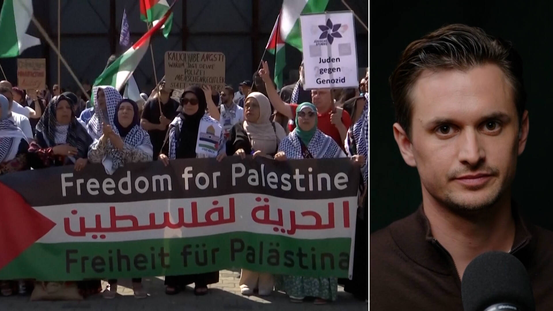 "Berlin 4" Lawyer on Pro-Palestine Protest Crackdown & Germany's Unconditional Support for Israel
